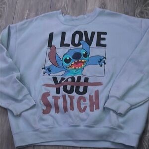 Disney Blue Stitch Sweatshirt
